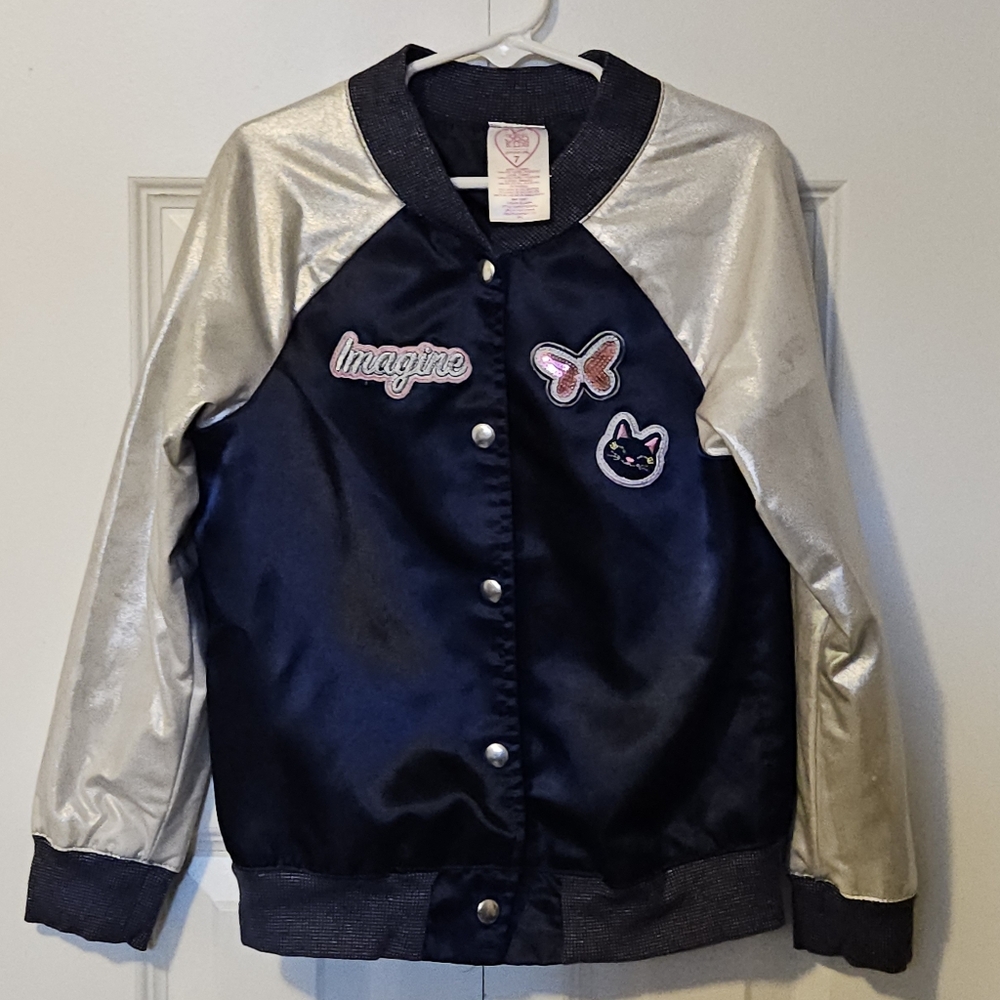 Garanimals Navy and Silver Kids Jacket with Fun Patches